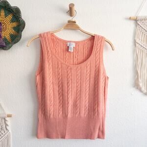 Ann Taylor LOFT Wool Angora Cashmere Sweater Pullover Sleeveless Sweater Medium